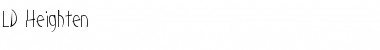 Download LD Heighten Font Download LD Heighten Font