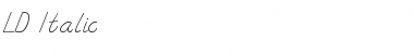 Download LD Italic Font Download LD Italic Font
