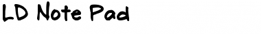 Download LD Note Pad Font Download LD Note Pad Font