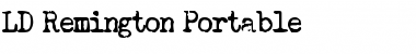 Download LD Remington Portable Font Download LD Remington Portable Font