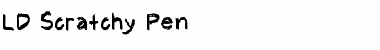 Download LD Scratchy Pen Font Download LD Scratchy Pen Font