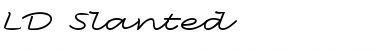Download LD Slanted Font Download LD Slanted Font