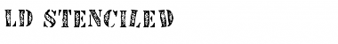 Download LD Stenciled Font Download LD Stenciled Font