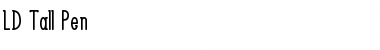 Download LD Tall Pen Font Download LD Tall Pen Font