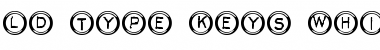 Download LD Type Keys White Font Download LD Type Keys White Font