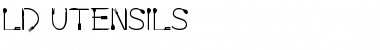Download LD Utensils Font Download LD Utensils Font