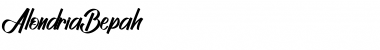 Download Alondria Bepah Font Download Alondria Bepah Font