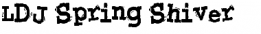 Download LDJ Spring Shiver Font Download LDJ Spring Shiver Font