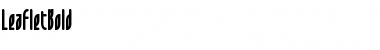 Download LeafletBold Font Download LeafletBold Font