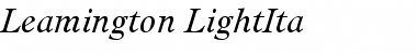 Download Leamington-LightIta Font Download Leamington-LightIta Font