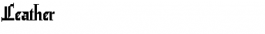 Download Leather Font Download Leather Font