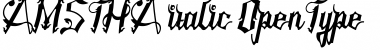 Download AMSTHA ITALIC Font Download AMSTHA ITALIC Font