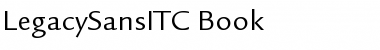 Download LegacySansITC-Book Font Download LegacySansITC-Book Font