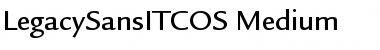 Download LegacySansITCOS-Medium Font Download LegacySansITCOS-Medium Font