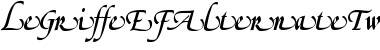 Download LeGriffeEFAlternateTwo Font Download LeGriffeEFAlternateTwo Font