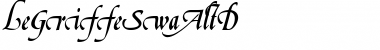 Download LeGriffeSwaAltD Font Download LeGriffeSwaAltD Font