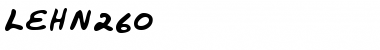 Download LEHN260 Font Download LEHN260 Font