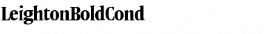 Download LeightonBoldCond Font Download LeightonBoldCond Font