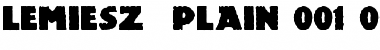 Download Lemiesz (Plain):001.001 Font Download Lemiesz (Plain):001.001 Font