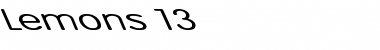 Download Lemons 13 Font Download Lemons 13 Font