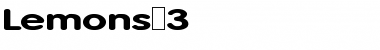 Download Lemons 3 Font Download Lemons 3 Font