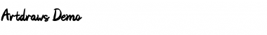 Download Artdraws Demo Font Download Artdraws Demo Font