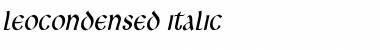 Download LeoCondensed Font Download LeoCondensed Font