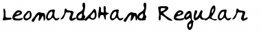 Download LeonardsHand Font Download LeonardsHand Font