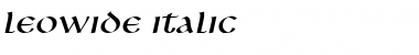 Download LeoWide Font Download LeoWide Font