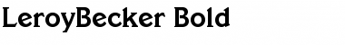 Download LeroyBecker Font Download LeroyBecker Font