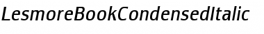 Download LesmoreBookCondensedItalic Font Download LesmoreBookCondensedItalic Font