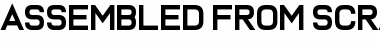 Download Assembled From Scratch Font Download Assembled From Scratch Font