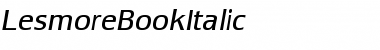 Download LesmoreBookItalic Font Download LesmoreBookItalic Font