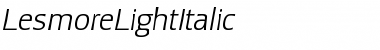 Download LesmoreLightItalic Font Download LesmoreLightItalic Font