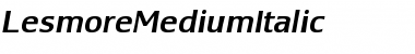 Download LesmoreMediumItalic Font Download LesmoreMediumItalic Font