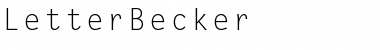 Download Letter Becker Font Download Letter Becker Font