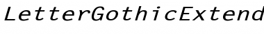 Download LetterGothicExtended Font Download LetterGothicExtended Font