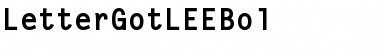 Download LetterGotLEEBol Font Download LetterGotLEEBol Font