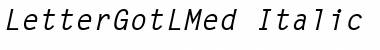 Download LetterGotLMed Font Download LetterGotLMed Font