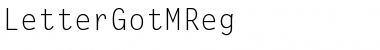 Download LetterGotMReg Font Download LetterGotMReg Font