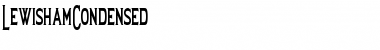 Download LewishamCondensed Font Download LewishamCondensed Font