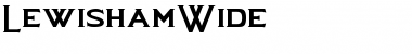 Download LewishamWide Font Download LewishamWide Font