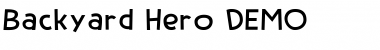 Download Backyard Hero DEMO Font Download Backyard Hero DEMO Font