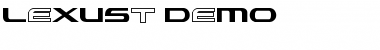 Download Lexust Demo Font Download Lexust Demo Font
