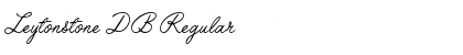 Download Leytonstone DB Font Download Leytonstone DB Font