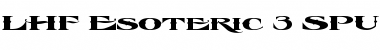 Download LHF Esoteric 3 SPURS Font Download LHF Esoteric 3 SPURS Font