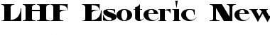 Download LHF Esoteric New REG Font Download LHF Esoteric New REG Font