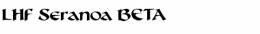 Download LHF Seranoa BETA Font Download LHF Seranoa BETA Font