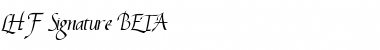 Download LHF Signature BETA Font Download LHF Signature BETA Font