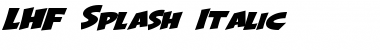 Download LHF Splash Italic Font Download LHF Splash Italic Font